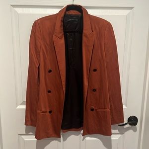 🌟3/$36 Orange Zara Blazer